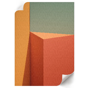 Wall print featuring geometric minimalism