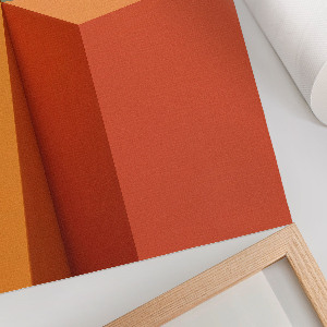 Wall print featuring geometric minimalism