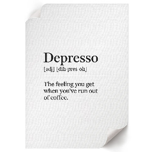 Art print with the definition of 