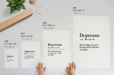 Art print Depresso definition