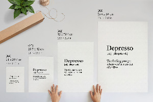 Art print Depresso definition