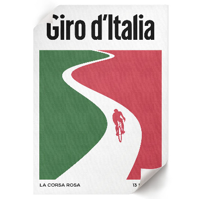 Decorative poster Cycling race