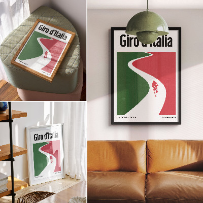 Decorative poster Cycling race