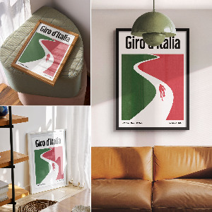 Decorative poster Cycling race