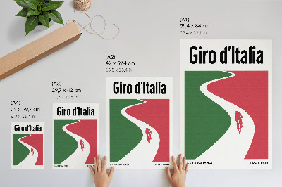 Decorative poster Cycling race