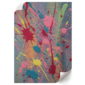 Wall art featuring colorful spots