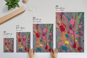 Wall art featuring colorful spots