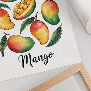 Wall print with an exotic mango motif