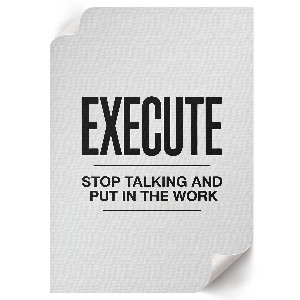 Decorative poster Inspirational text