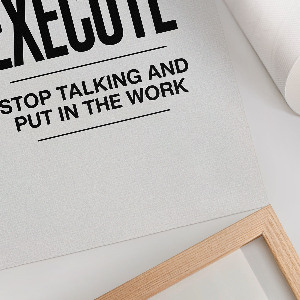 Decorative poster Inspirational text