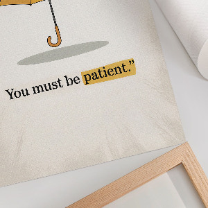 Wall art Yellow umbrella