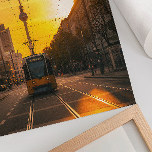 Wall print City tram