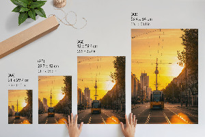 Wall print City tram