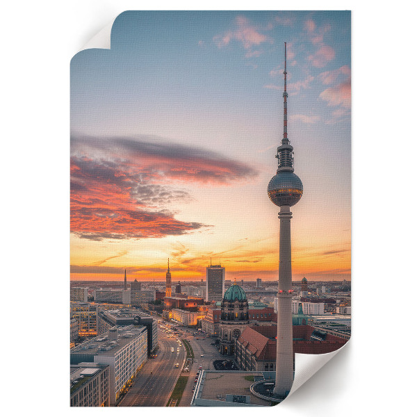 Art print The city at dusk