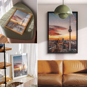 Art print The city at dusk