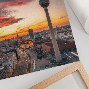 Art print The city at dusk