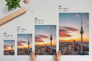Art print The city at dusk