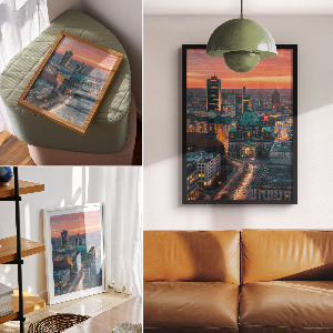 Decorative poster City panorama