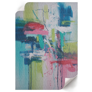 Wall print with a colorful abstract design