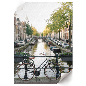 Decorative poster featuring a city bike