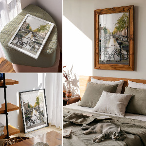 Decorative poster City bike