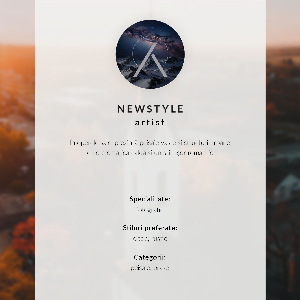 Decorative poster City bike