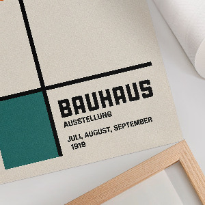 Bauhaus-style wall art