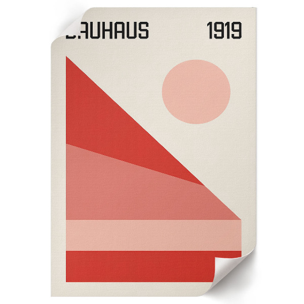 Wall print Bauhaus 1919
