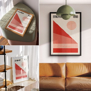 Wall print Bauhaus 1919