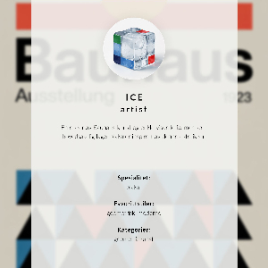 Wall print Bauhaus 1919