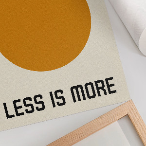Art print Less is more