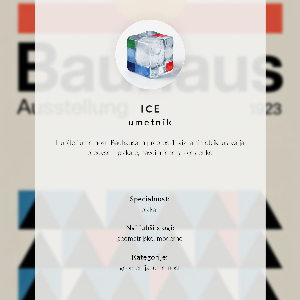 Decorative poster featuring geometric art