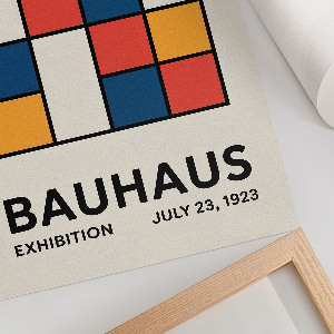 Decorative poster featuring geometric art