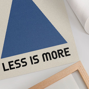 Poster Less means more