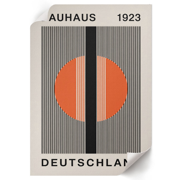 Bauhaus wall print poster