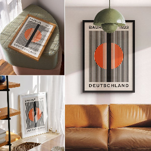 Bauhaus wall print poster