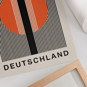 Bauhaus wall print poster