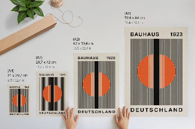 Wall print Bauhaus poster