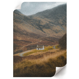 Art print of a mountain hut