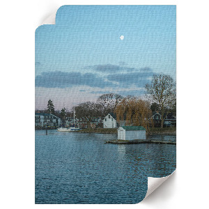 Decorative poster with a seaside landscape