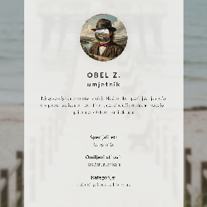 Decorative poster Seaside landscape