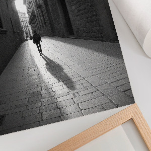 Wall art Black and white street