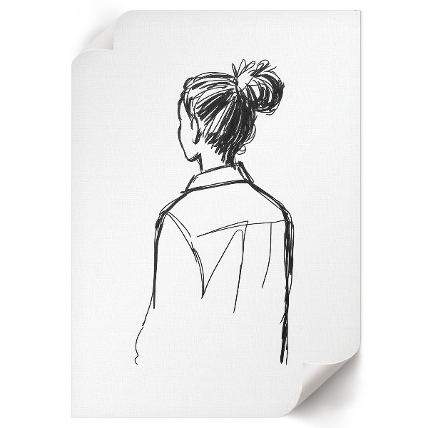 Poster Back view of the figure