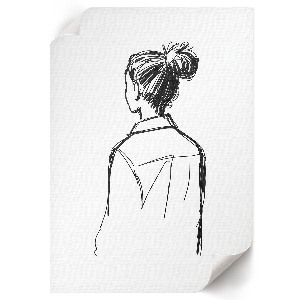 Poster Back view of the figure