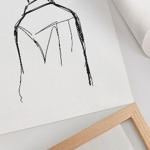 Poster Back view of the figure