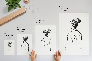 Poster Back view of the figure