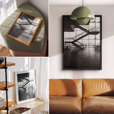 Art print Stairs interior