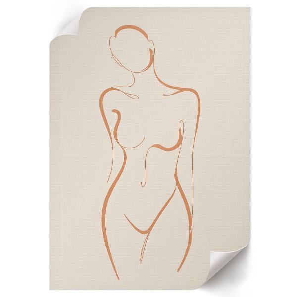 Poster showing the outline of a woman