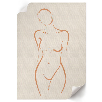 Poster Outline of a woman