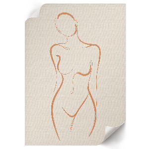 Poster showing the outline of a woman